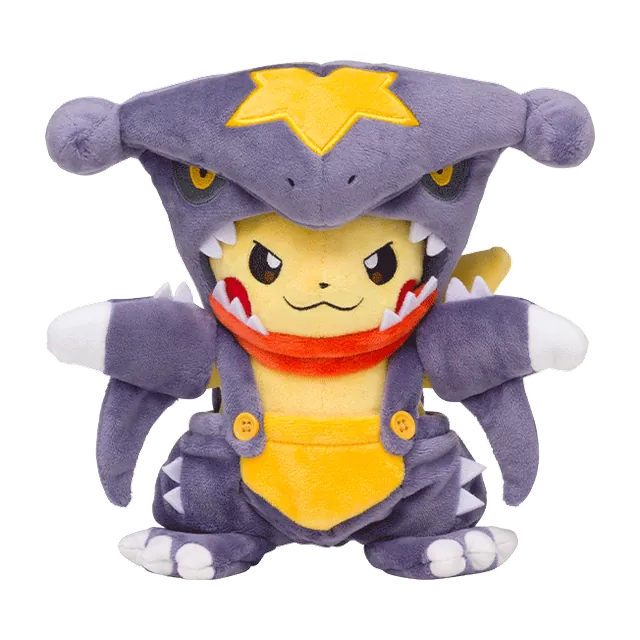 Pokémon Center 2018 Kaiju Mania Vol. 2 Garchomp Poncho Pikachu Plush