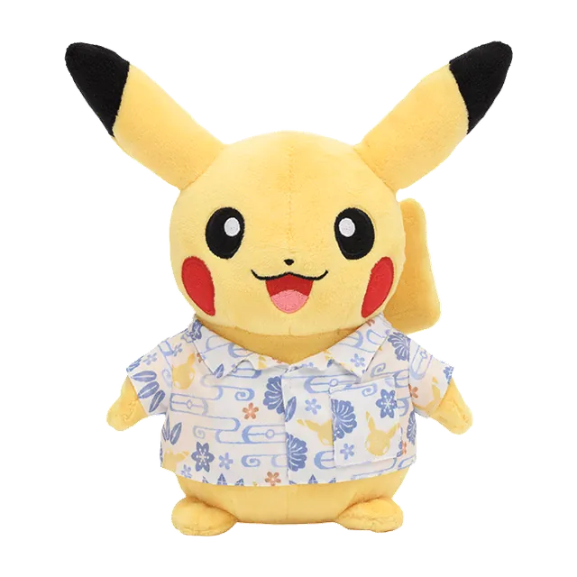 Pokémon 2021 Okinawa Pokémon Air Adventures Pikachu in Kariyushi Shirt Plush