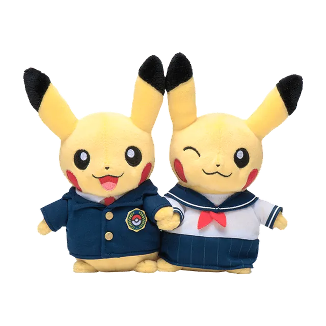Pokémon Center 2016 Monthly Pair Pikachu April School Uniform Pikachu Plush