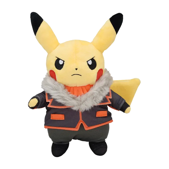 Pokémon Center 2018 Rainbow Rocket Team Flare Lysandre Pikachu Plush
