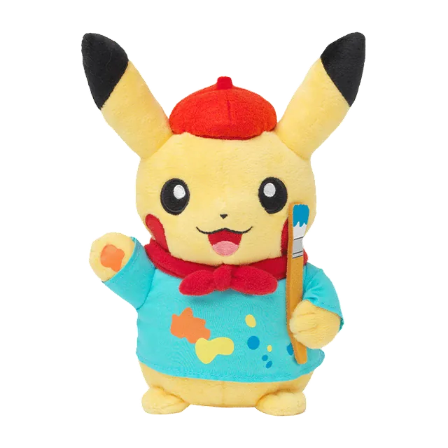 Pokémon Center 2015 Monthly Pikachu October Painter Pikachu Plush
