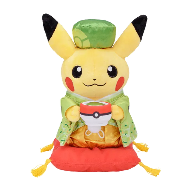 Pokémon Center 2019 Kyoto Renewal Opening Japanese Tea Party Pikachu Plush (Male)