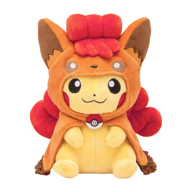 Pokémon Center 2017 Sapporo Renewal Opening #2 Vulpix Poncho Pikachu Plush