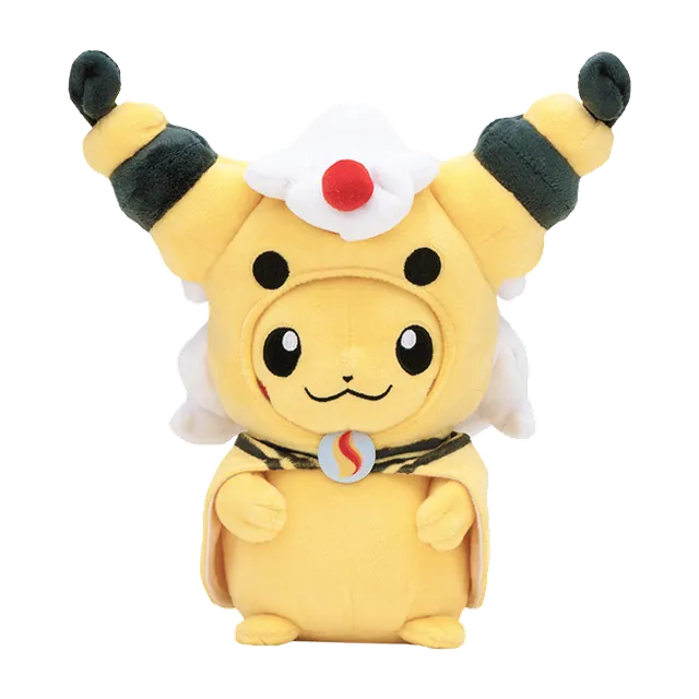 Pokémon Center 2016 Poncho Pikachu #2 Mega Ampharos Pikachu Plush