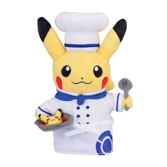 Pokémon Café 2018 Tokyo DX Grand Opening Chef Pikachu Plush