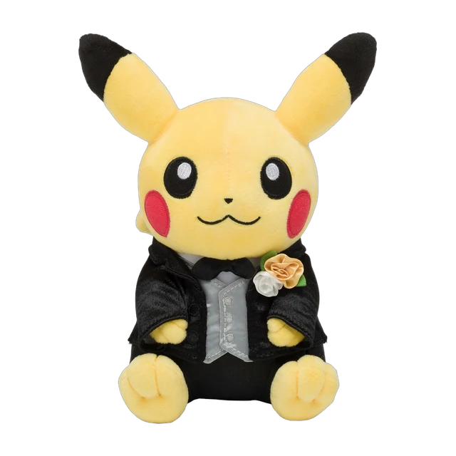 Pokémon Center 2022 Garden Wedding Groom Pikachu Plush (Western Style)