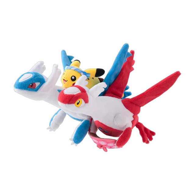 Pokémon Center 2025 Fukuoka Grand Re-Opening Latias Latios Pikachu Plush