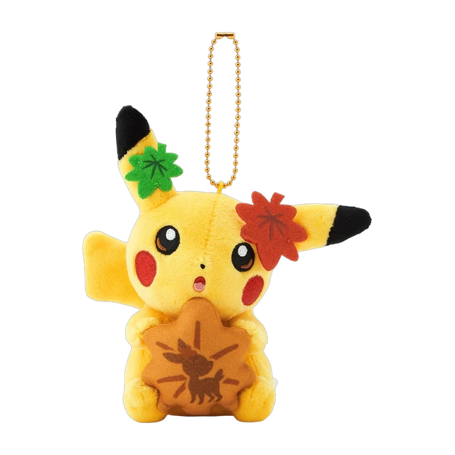 Pokémon Center 2025 Hiroshima Grand Re-Opening Momiji Manju Pikachu Mascot Keychain