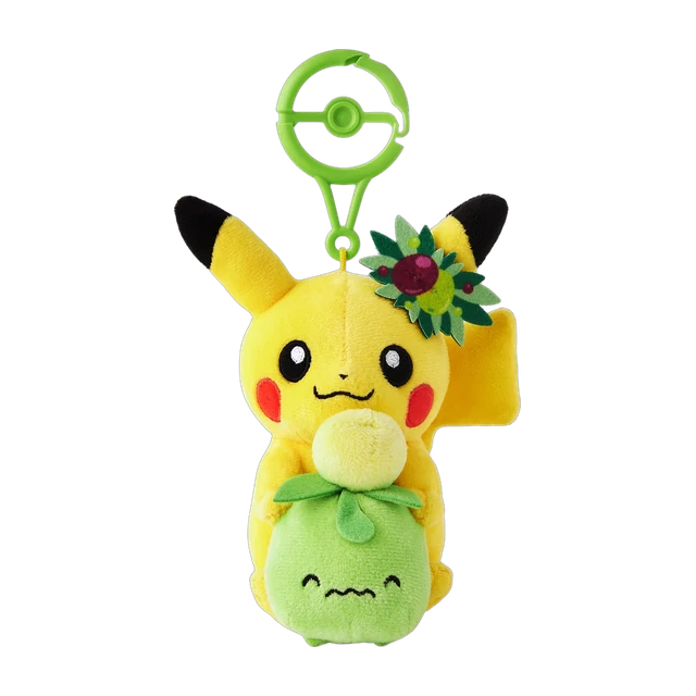 Pokémon Center 2025 Kagawa Grand Opening Smoliv Pikachu Mascot Keychain