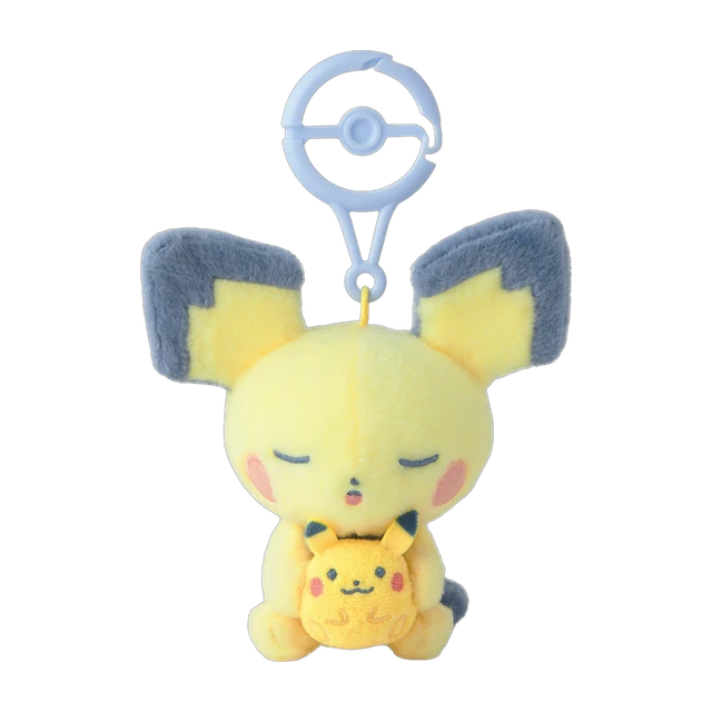 Pokémon Center 2026 Little Daydream Pikachu with Pichu Mascot Keychain