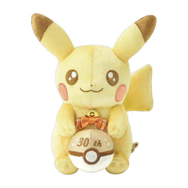 Pokémon Center 2026 30th Anniversary Pika Pika! Shiny Pikachu Plush