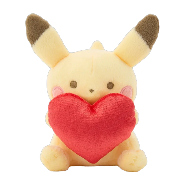 Pokémon Center 2025 Valentine's Pikachu with a Heart Plush
