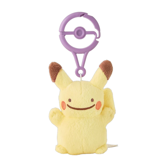 Pokémon Center 2016 Transform Ditto #1 Ditto Pikachu Mascot Keychain
