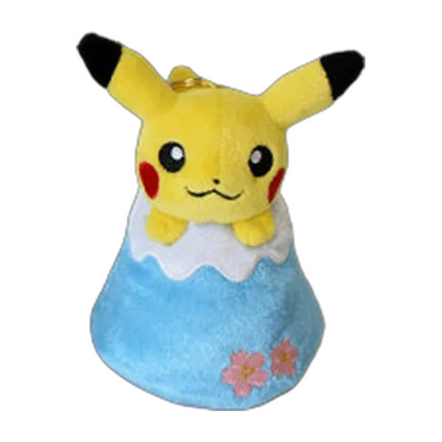Pokémon Store 2015 Gotemba Grand Opening Pikachu with Mt Fuji Mascot Keychain