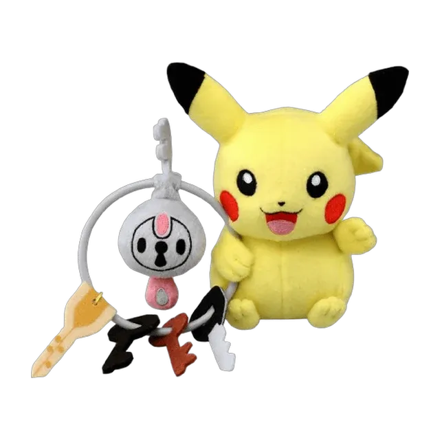 Takara Tomy 2014 Diancie and the Cocoon of Destruction Pikachu with Klefki Plush