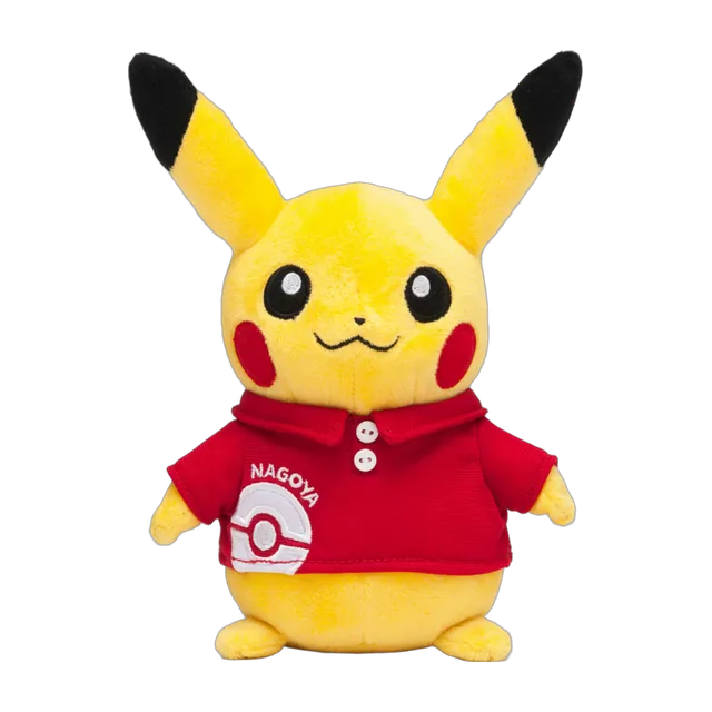 Pokémon Center 2013 Nagoya Renewal Opening Pikachu In Staff Shirt Plush