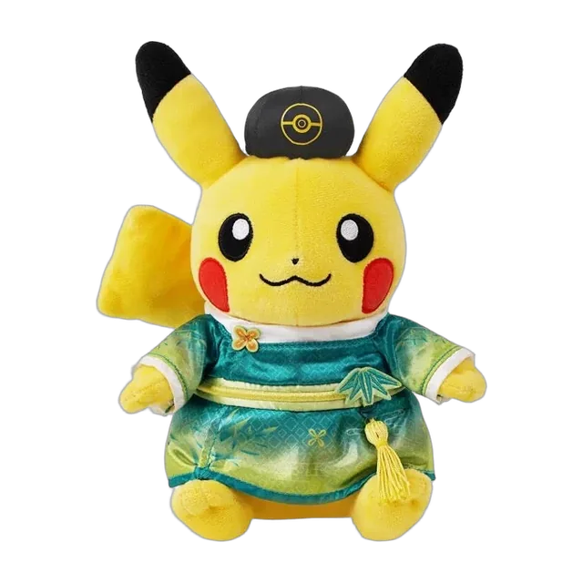 Pokémon Gym 2025 China Couple Edition Chinese Style Bamboo Pikachu Plush