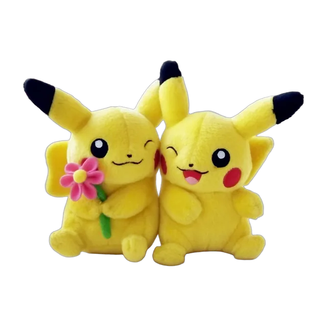 Pokémon Center 2012 Valentine's Flower Couple Pikachu Plush