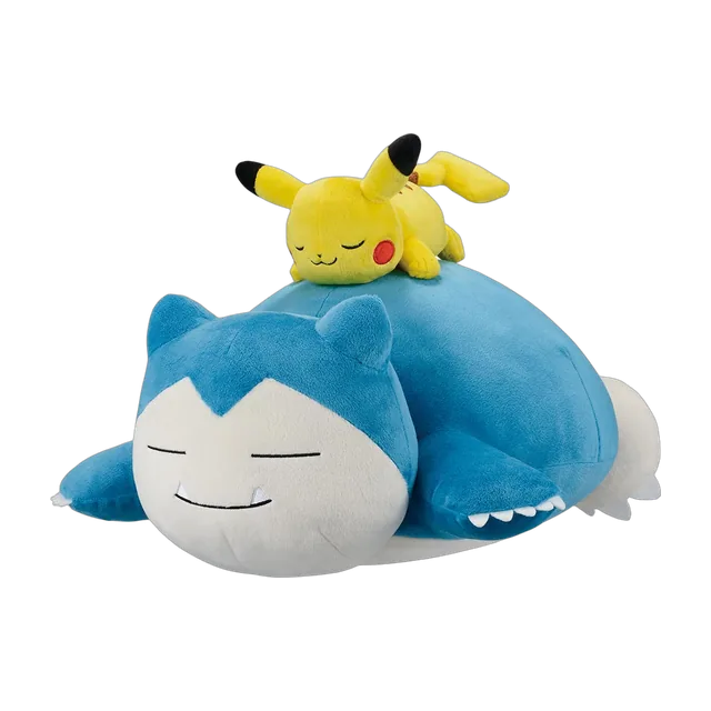 Banpresto 2025 Pokémon Collection Ichiban Kuji Let's Go for a Walk! Pikachu with Snorlax Large Plush