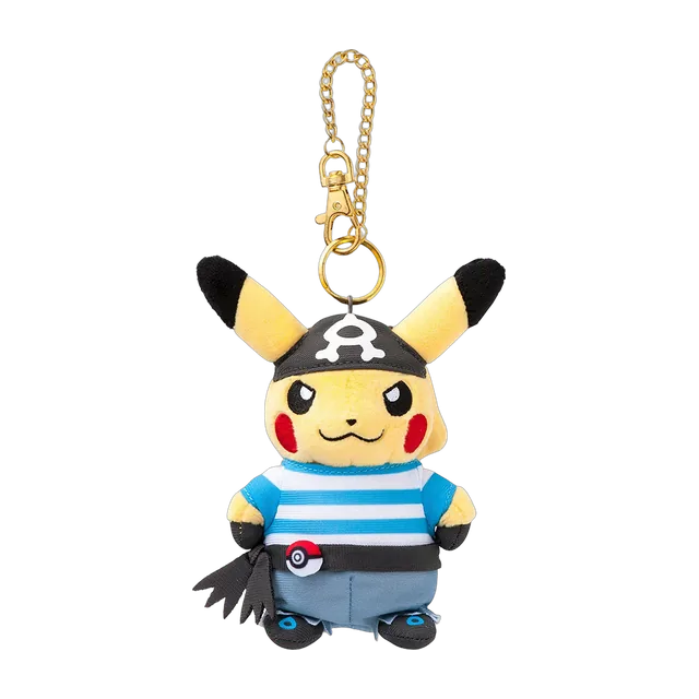 Pokémon Center 2016 Secret Teams #1 Team Aqua Pikachu Mascot Keychain