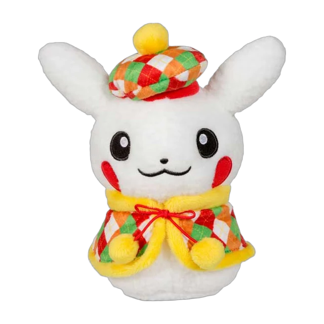 Pokémon Center 2015 Christmas Illumination Pikachu Snowman Plush (Female)