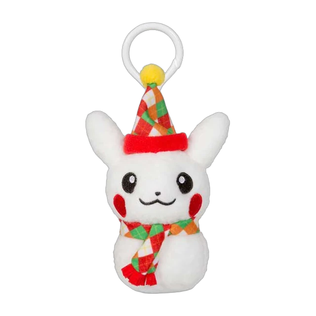 Pokémon Center 2015 Christmas Illumination Pikachu Snowman Mascot Keychain (Male)