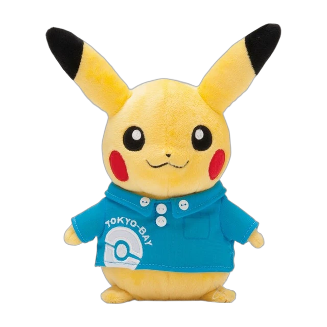 Pokémon Center 2013 Tokyo Bay Grand Opening Pikachu In Staff Shirt Plush